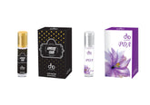 DNA Lifestyle PDA + AMBRE OUD - 6ml Attar Roll-on Concentrated Perfume - Pack of 2 Floral Attar  (Fruity)